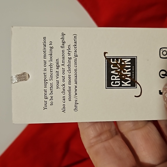 Grace Karin red sleeveless dress slit in the back stretchy Large back slit NWT - Picture 9 of 10